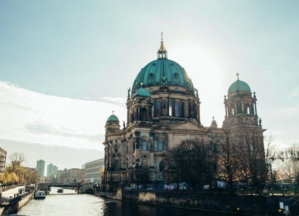 Berlin Museum Island and Spree river view