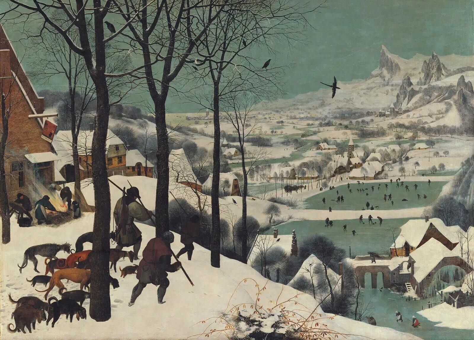 Hunters in the Snow by Pieter Bruegel the Elder, 1565, Kunsthistorisches Museum Vienna
