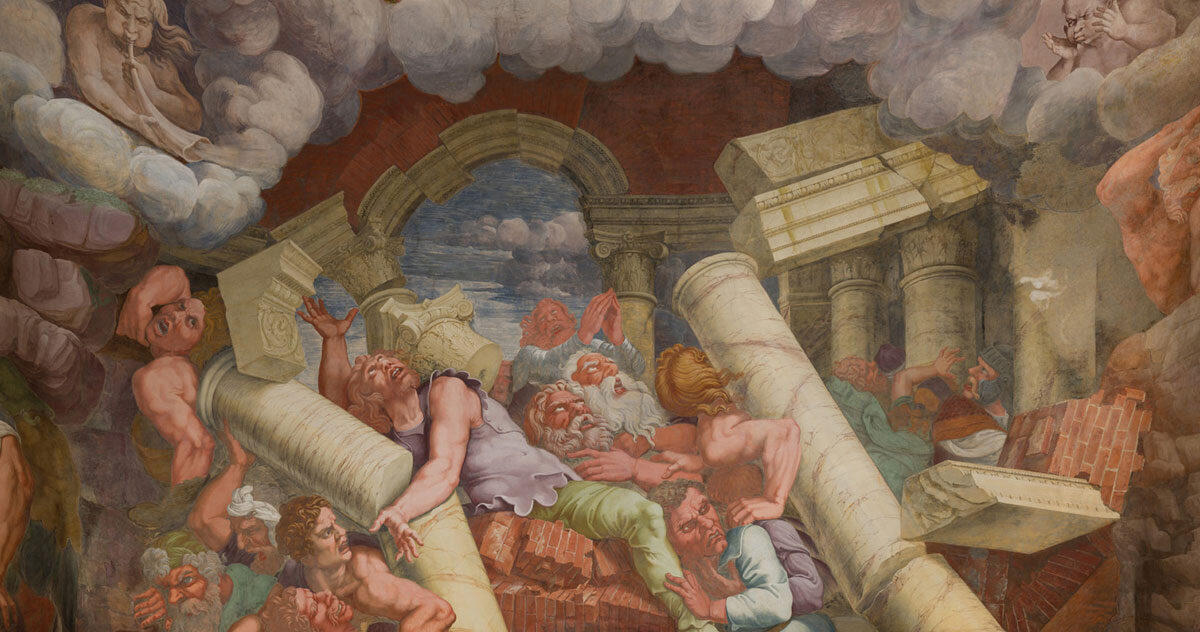 Fresco detail from Palazzo Te by Giulio Romano, Mantua