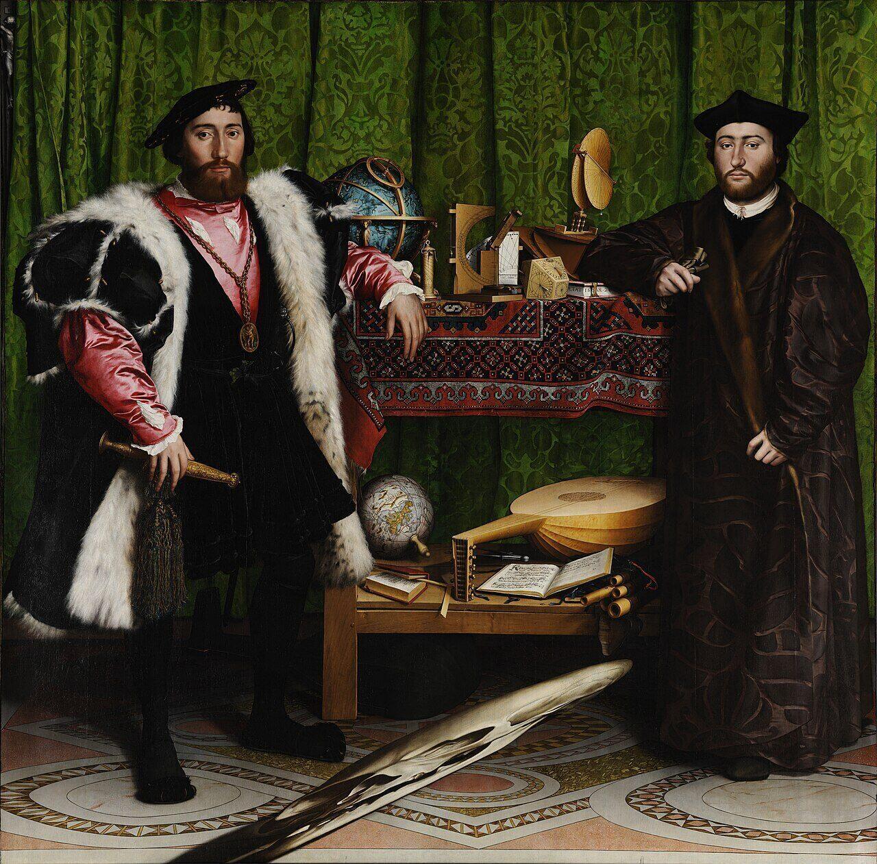 The Ambassadors by Hans Holbein the Younger, 1533, National Gallery London