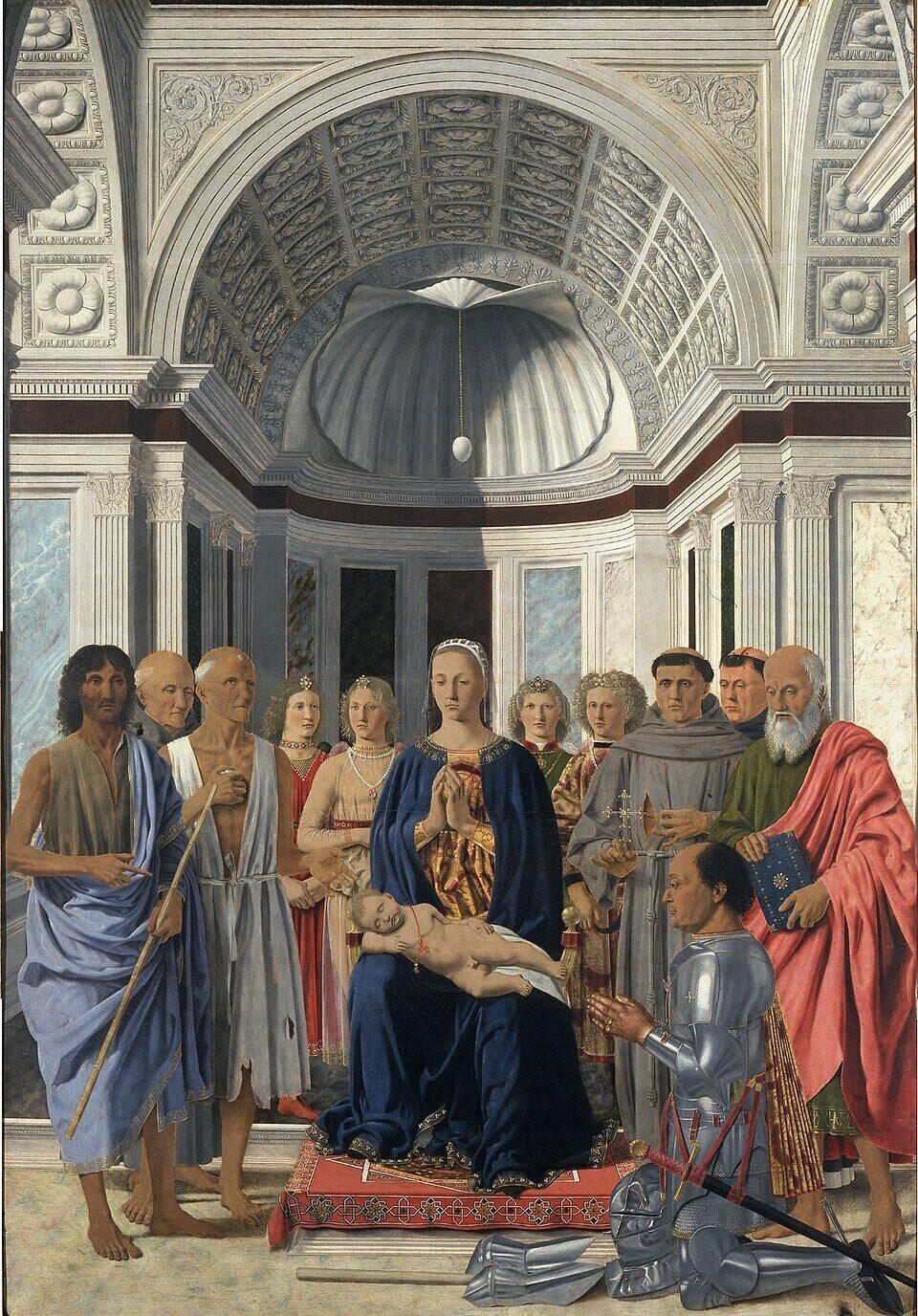 Detail from the Legend of the True Cross by Piero della Francesca, Basilica di San Francesco, Arezzo