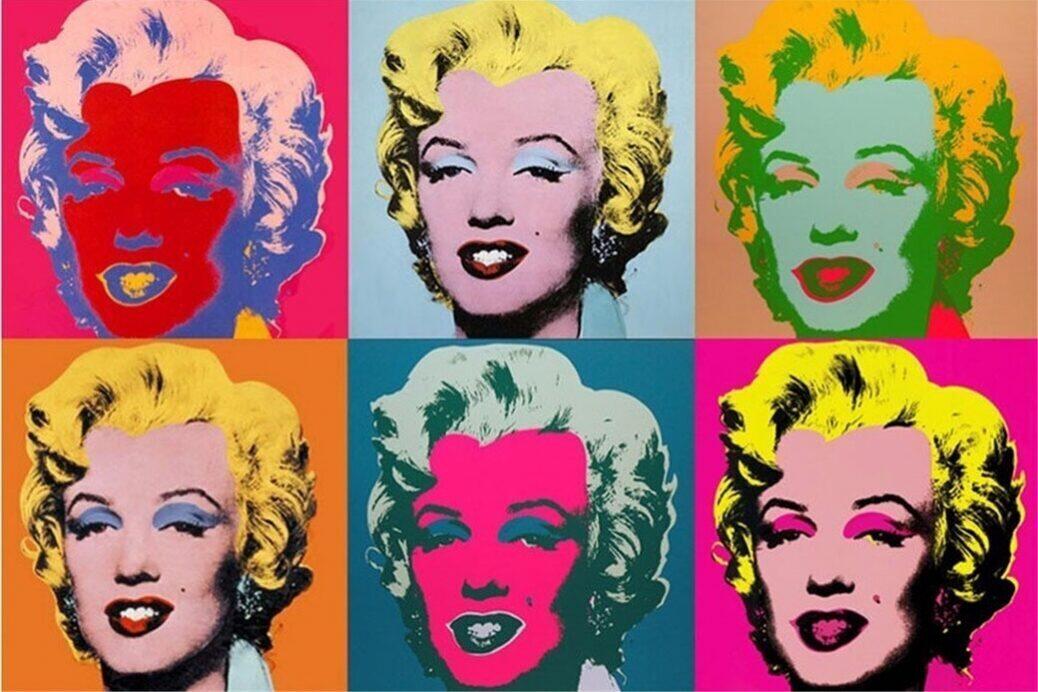 Andy Warhol artwork displayed in museum setting
